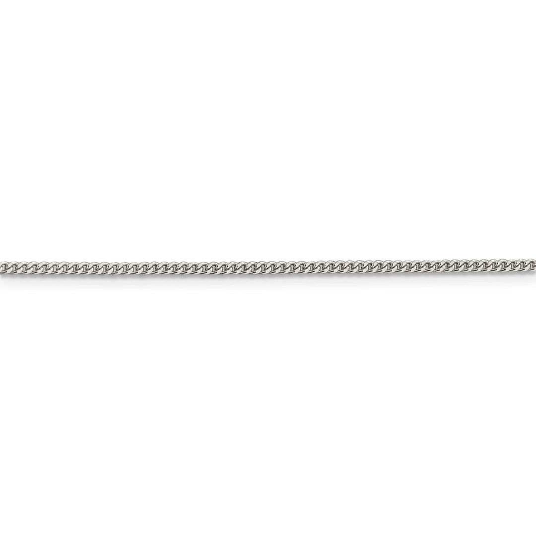 Lovely Rita's Bracelets Silver Polished 1.75-mm Solid Curb Link Chain