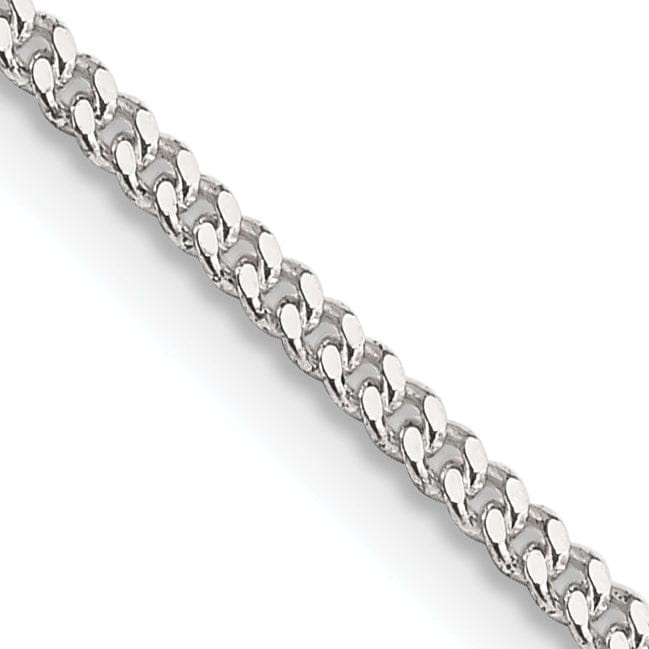 Lovely Rita's Bracelets Silver Polished 1.75-mm Solid Curb Link Chain