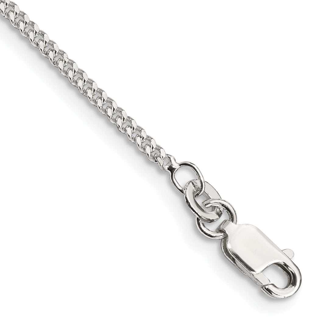 Lovely Rita's Bracelets Silver Polished 1.75-mm Solid Curb Link Chain