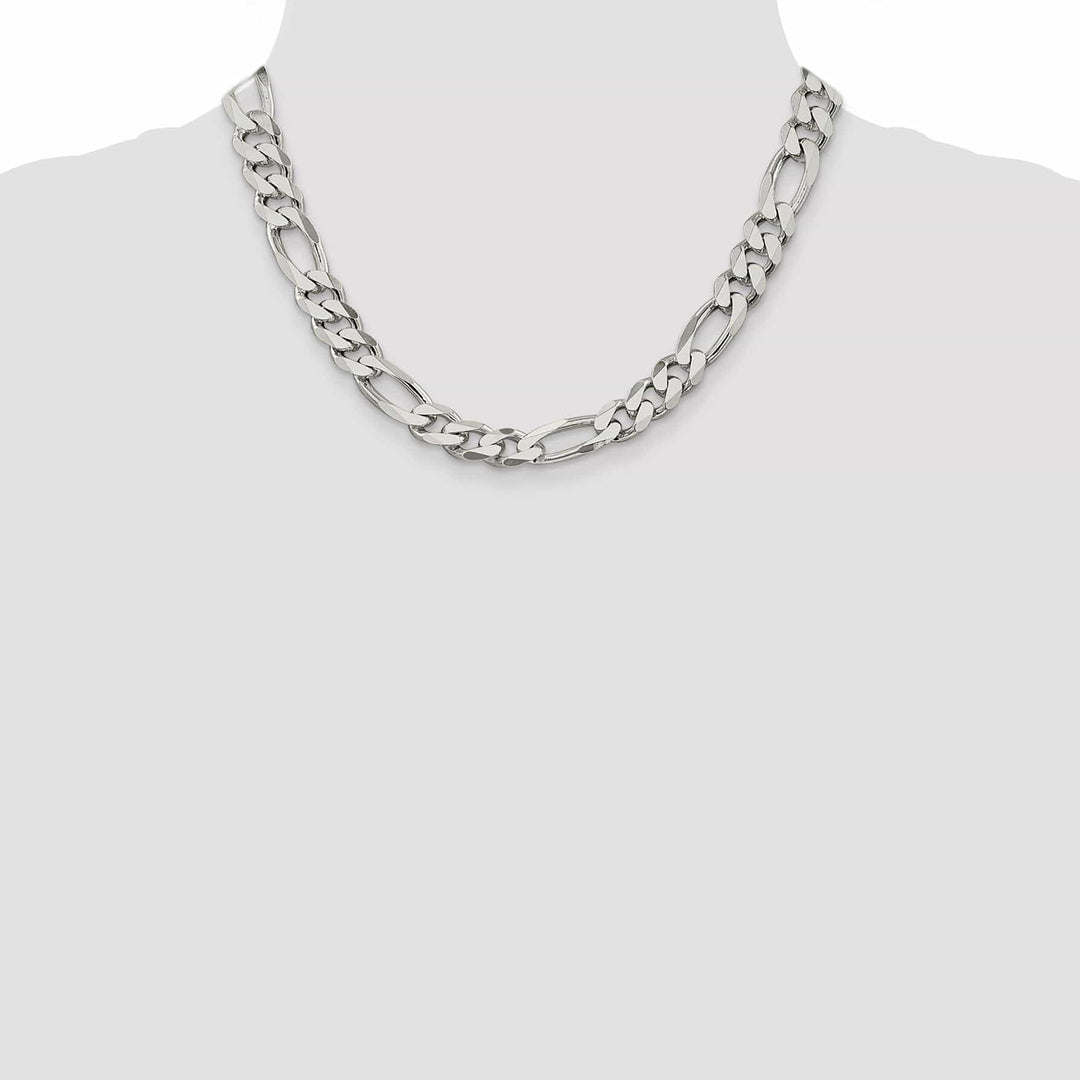 Lovely Rita's Bracelets Silver Polished 10.75-mm Solid Figaro Chain