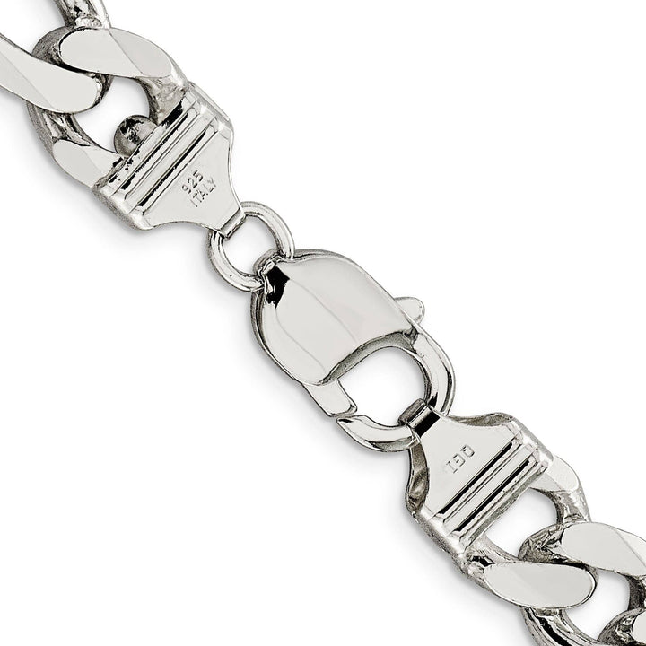 Lovely Rita's Bracelets Silver Polished 10.75-mm Solid Figaro Chain