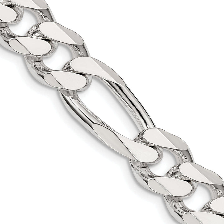 Lovely Rita's Bracelets Silver Polished 10.75-mm Solid Figaro Chain