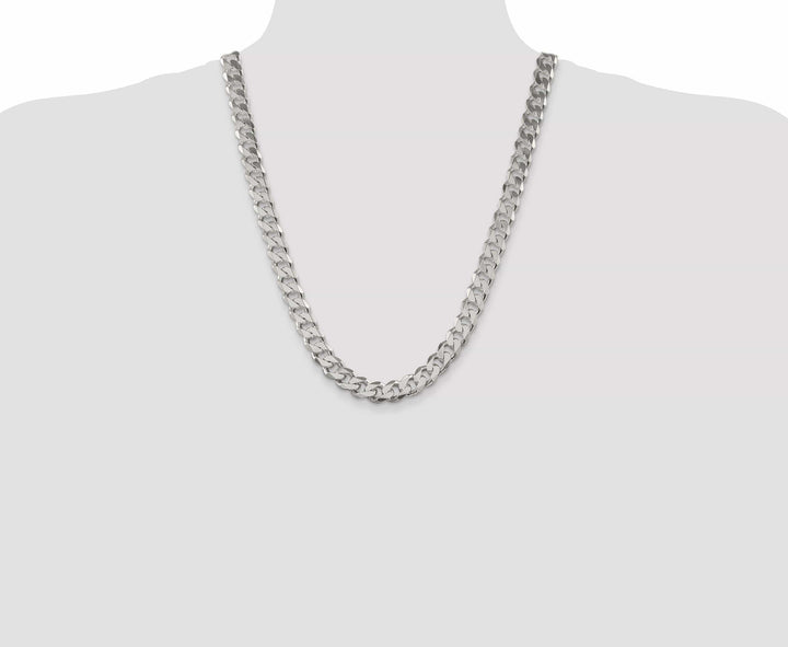 Lovely Rita's Bracelets Silver Polished 11.00-mm Solid Curb Link Chain