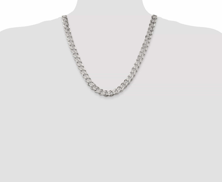 Lovely Rita's Bracelets Silver Polished 11.00-mm Solid Curb Link Chain