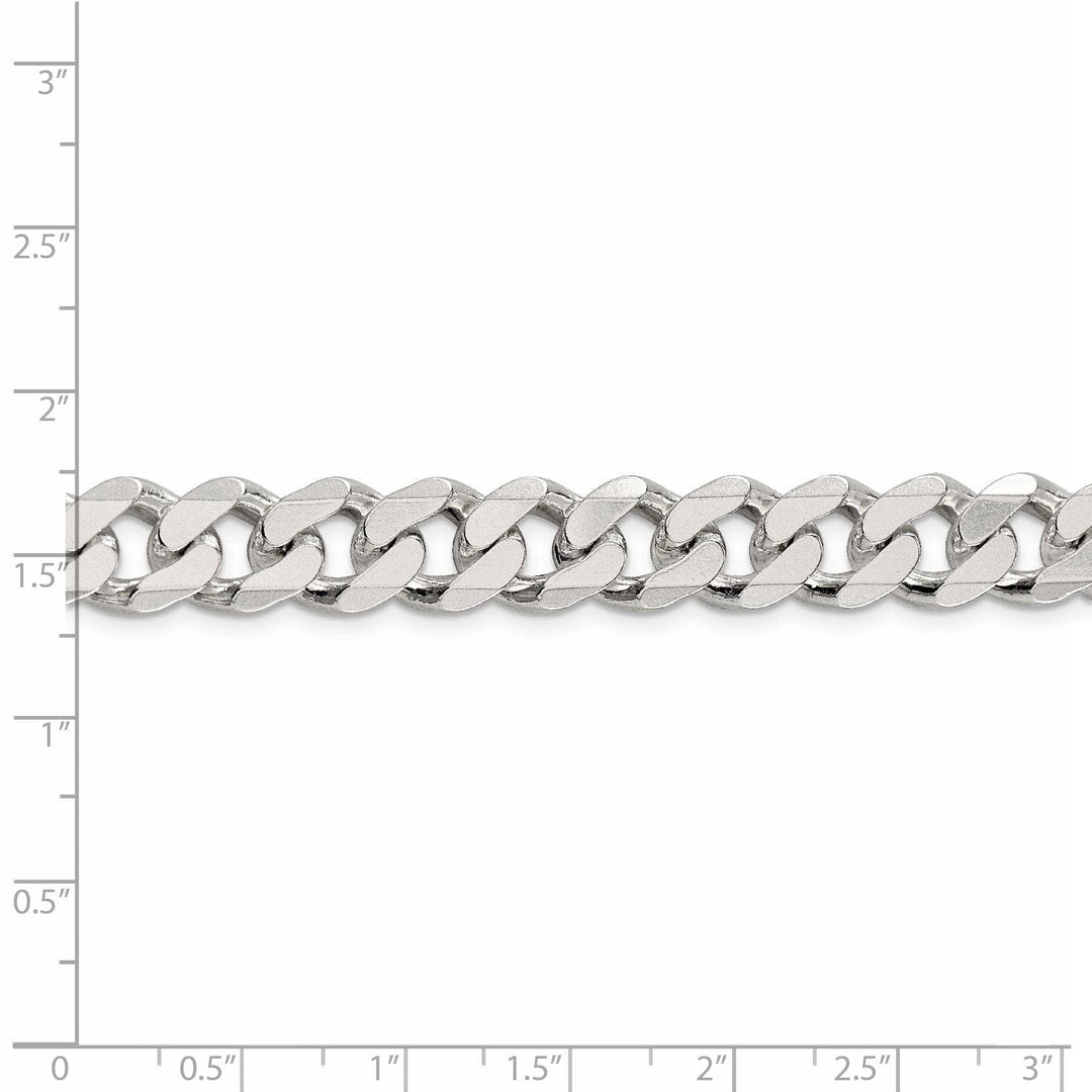 Lovely Rita's Bracelets Silver Polished 11.00-mm Solid Curb Link Chain