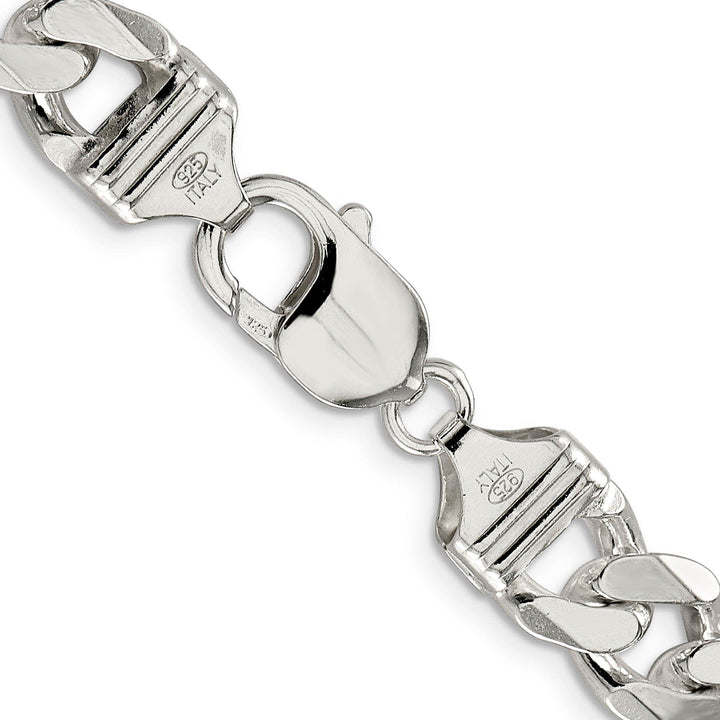 Lovely Rita's Bracelets Silver Polished 11.00-mm Solid Curb Link Chain