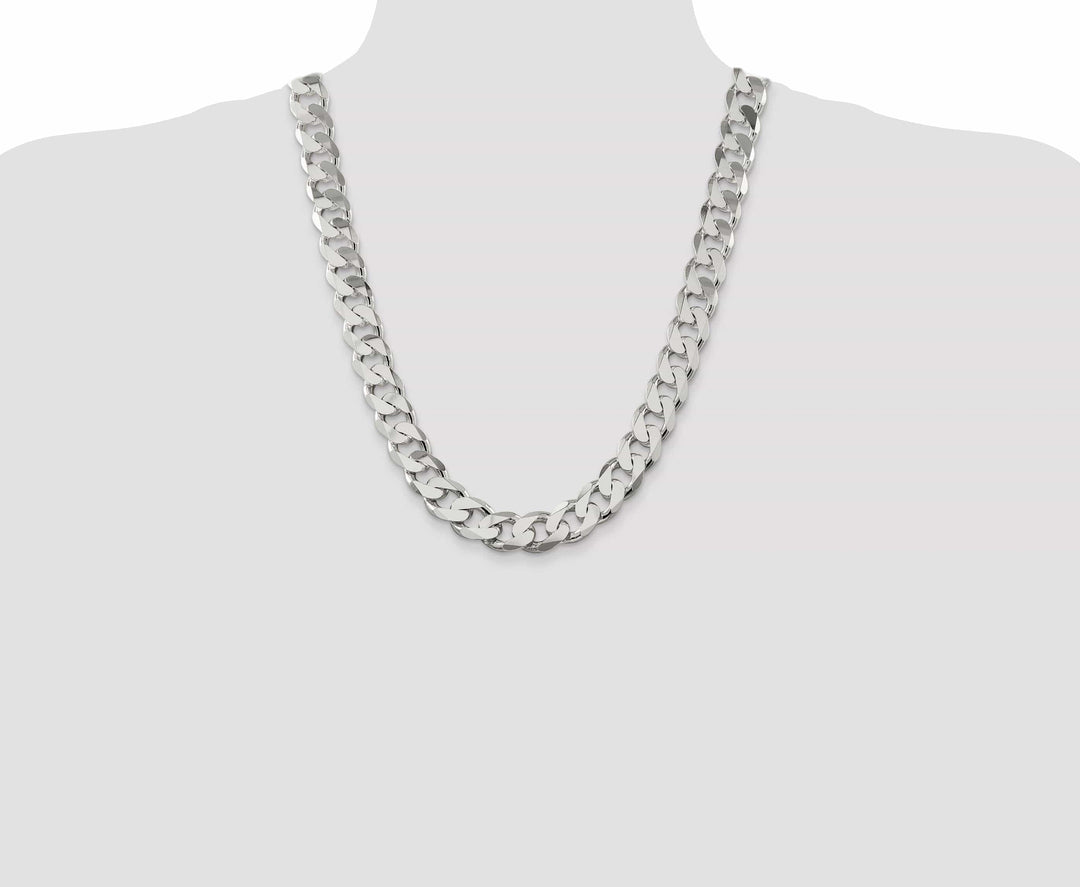 Lovely Rita's Bracelets Silver Polished 15.00-mm Solid Curb Link Chain