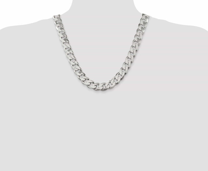 Lovely Rita's Bracelets Silver Polished 15.00-mm Solid Curb Link Chain