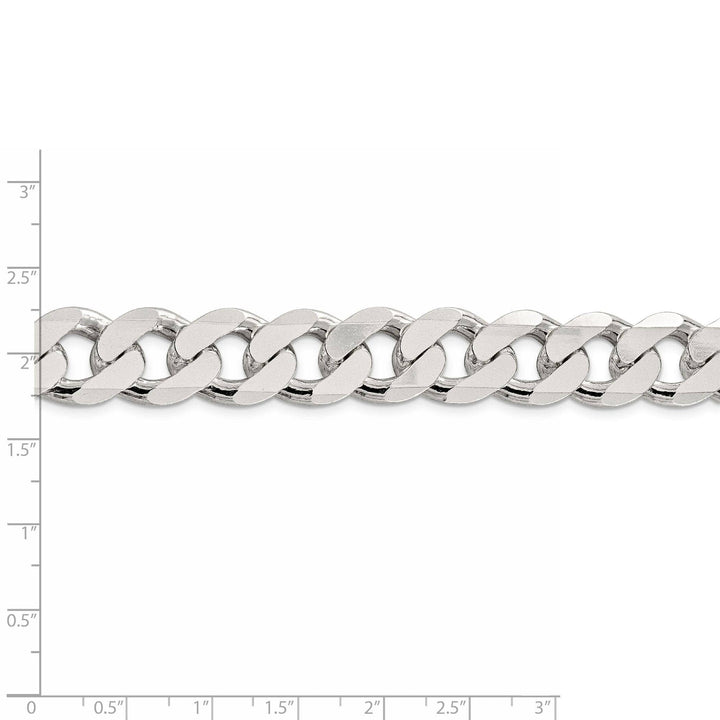 Lovely Rita's Bracelets Silver Polished 15.00-mm Solid Curb Link Chain