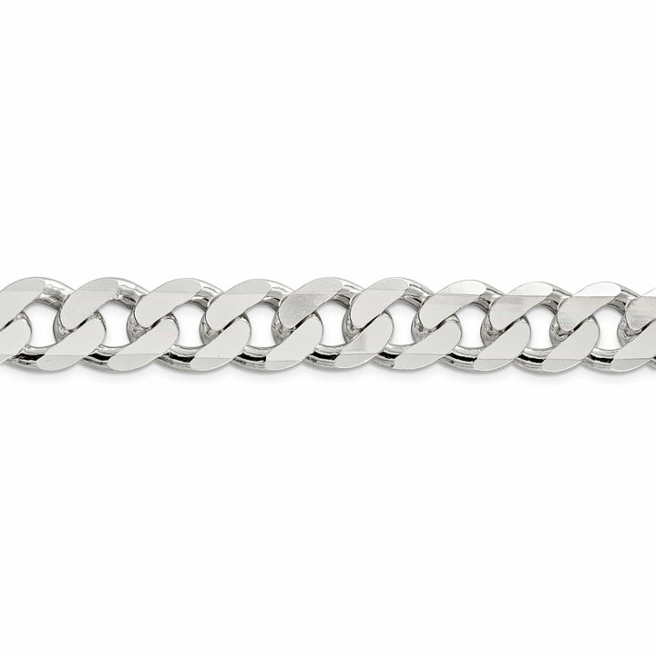 Lovely Rita's Bracelets Silver Polished 15.00-mm Solid Curb Link Chain