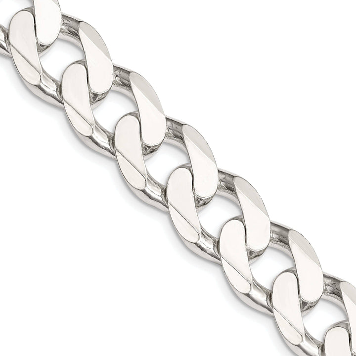 Lovely Rita's Bracelets Silver Polished 15.00-mm Solid Curb Link Chain