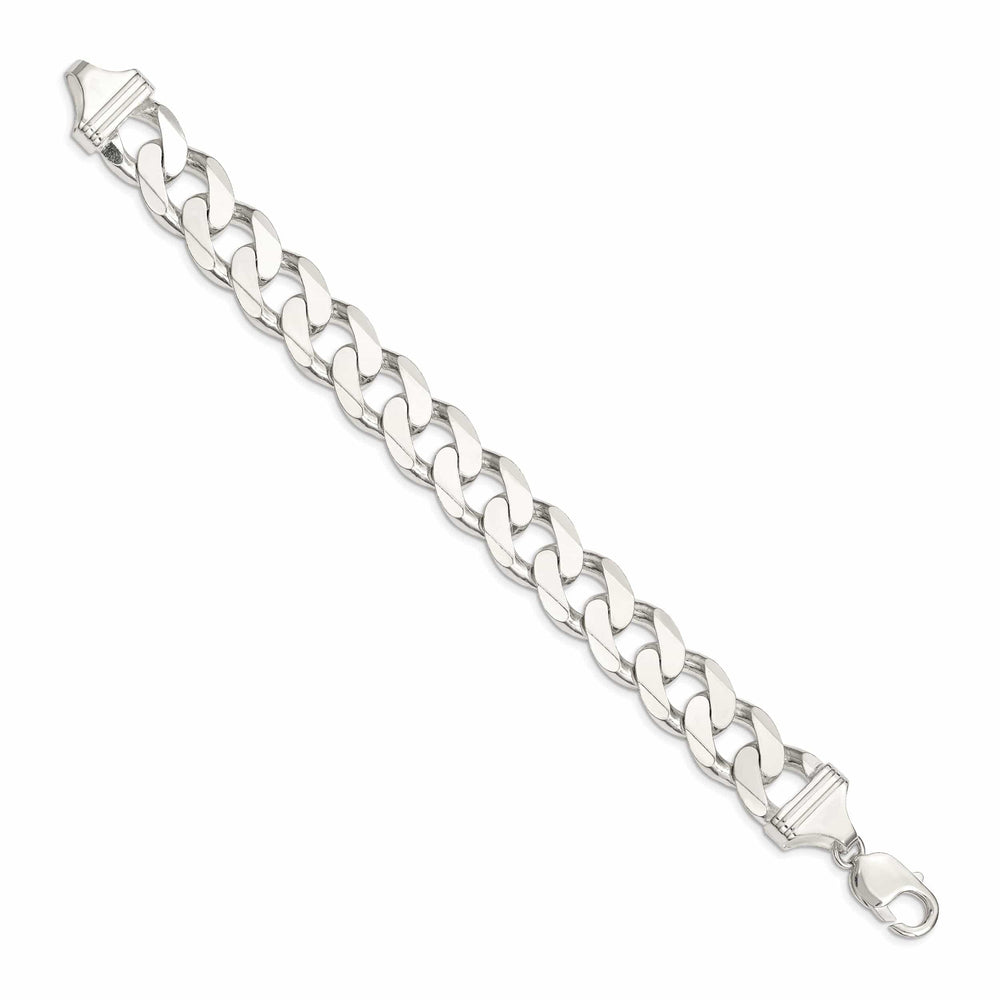 Lovely Rita's Bracelets Silver Polished 15.00-mm Solid Curb Link Chain