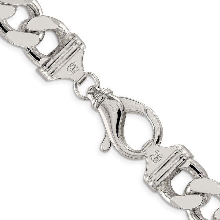 Lovely Rita's Bracelets Silver Polished 15.00-mm Solid Figaro Chain