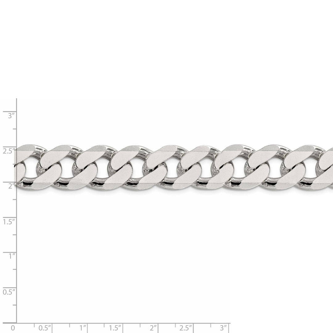 Lovely Rita's Bracelets Silver Polished 16.20-mm Solid Curb Link Chain