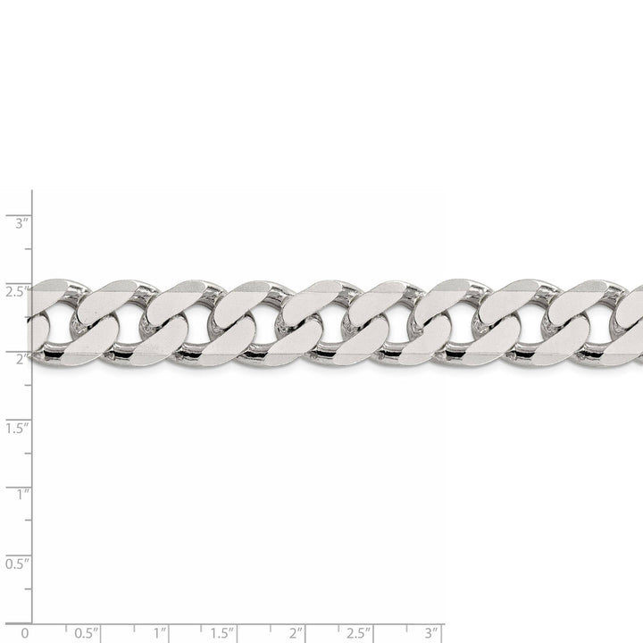 Lovely Rita's Bracelets Silver Polished 16.20-mm Solid Curb Link Chain