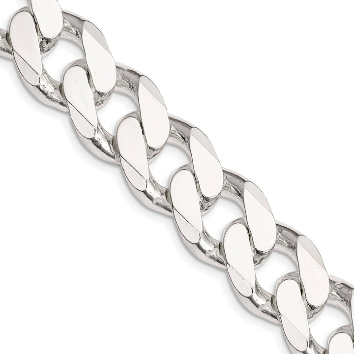Lovely Rita's Bracelets Silver Polished 16.20-mm Solid Curb Link Chain