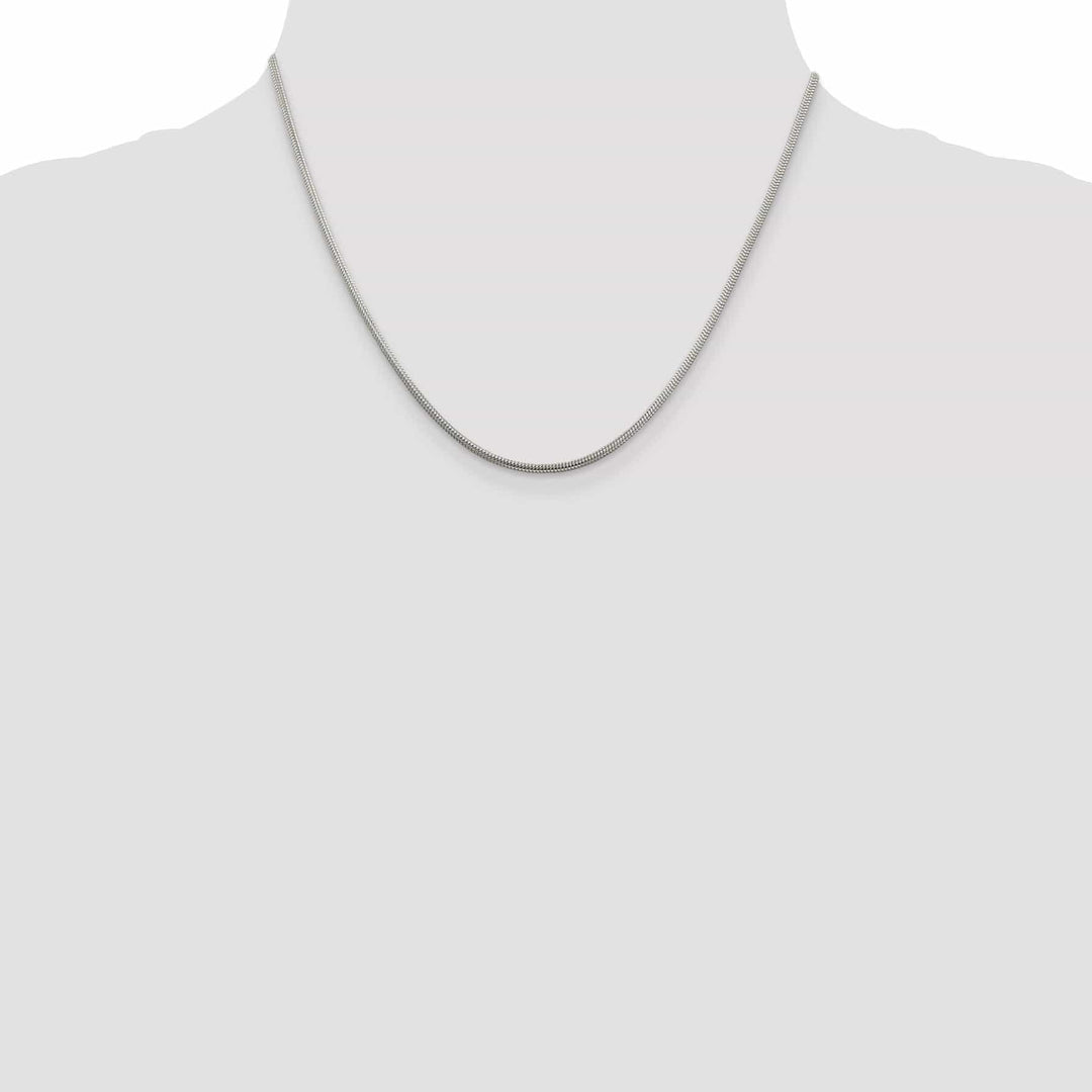 Lovely Rita's Bracelets Silver Polished 2.00-mm Round Snake Chain