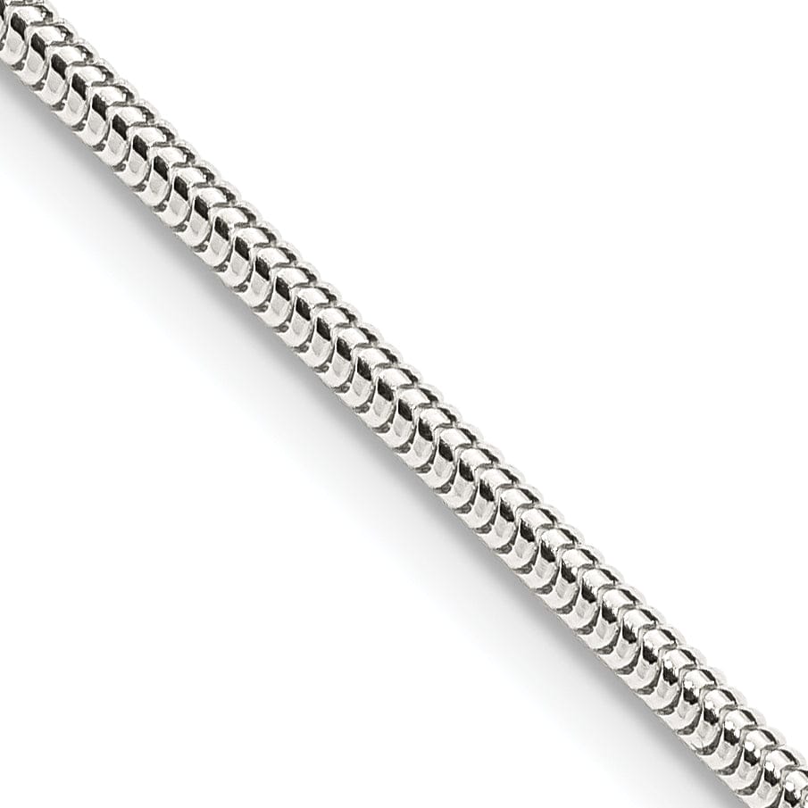 Lovely Rita's Bracelets Silver Polished 2.00-mm Round Snake Chain