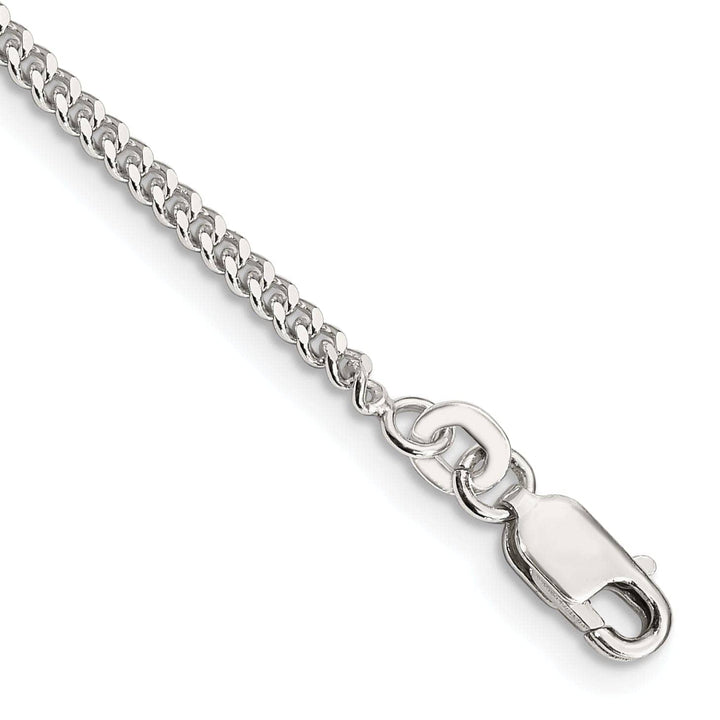 Lovely Rita's Bracelets Silver Polished 2.00-mm Solid Curb Link Chain