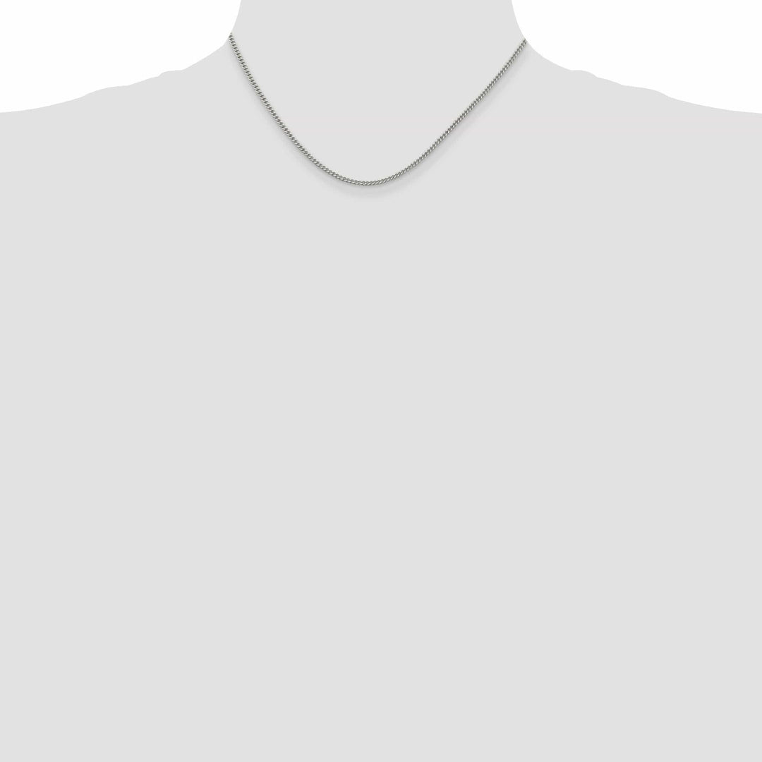 Lovely Rita's Bracelets Silver Polished 2.00-mm Solid Curb Link Chain