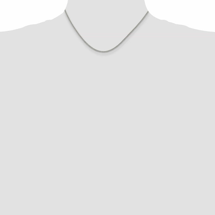 Lovely Rita's Bracelets Silver Polished 2.00-mm Solid Curb Link Chain