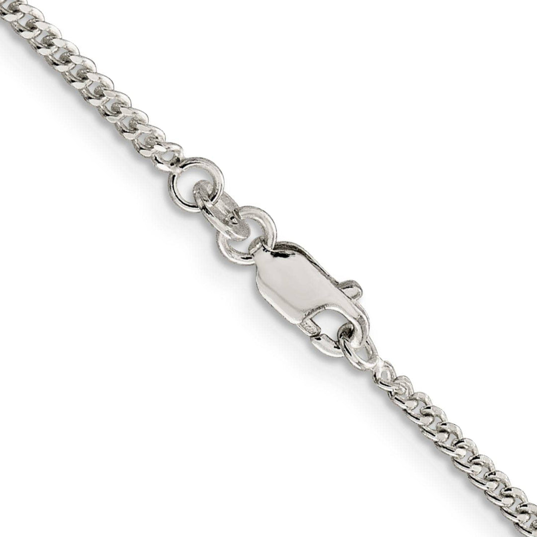 Lovely Rita's Bracelets Silver Polished 2.00-mm Solid Curb Link Chain