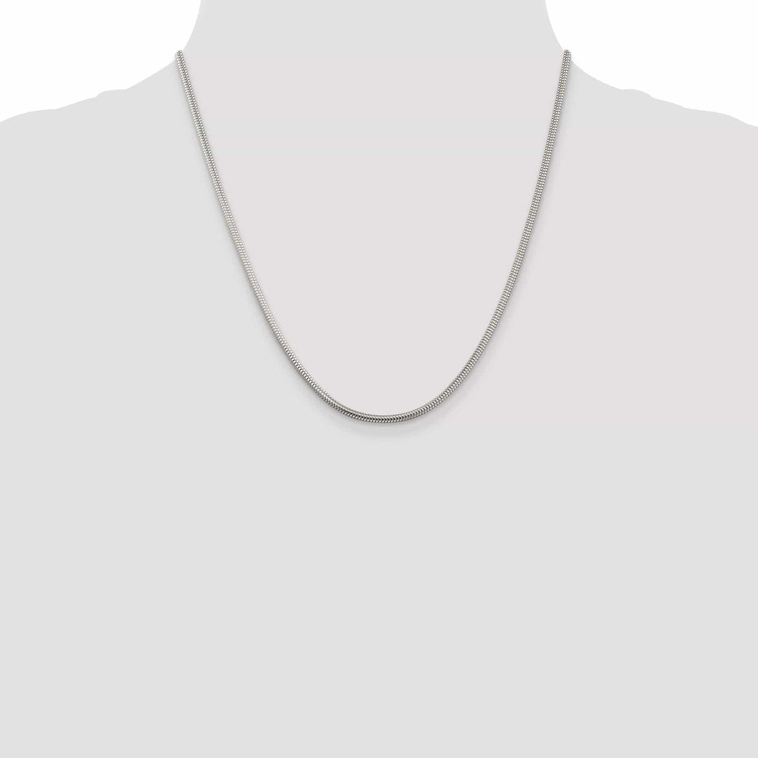 Lovely Rita's Bracelets Silver Polished 2.50-mm Round Snake Chain