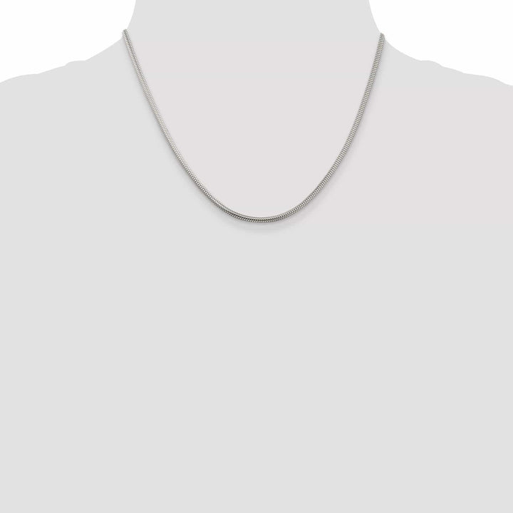 Lovely Rita's Bracelets Silver Polished 2.50-mm Round Snake Chain