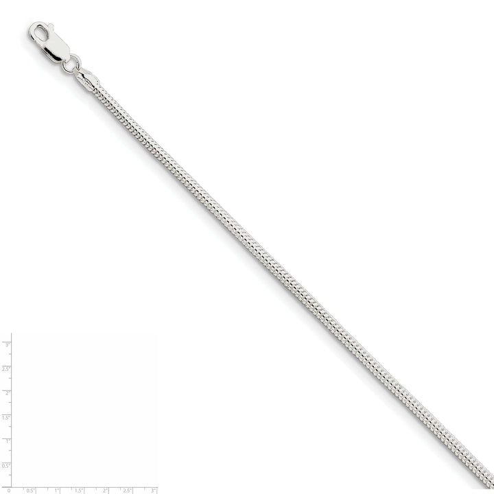 Lovely Rita's Bracelets Silver Polished 2.50-mm Round Snake Chain