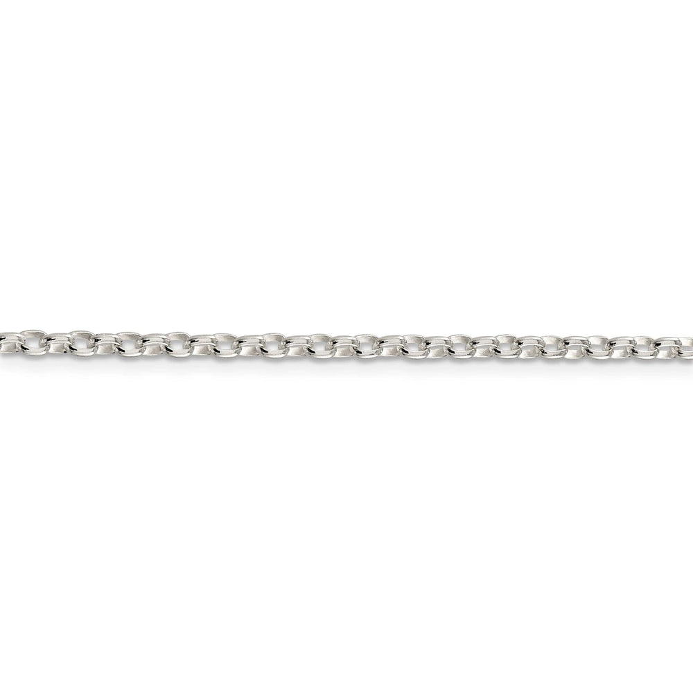 Lovely Rita's Bracelets Silver Polished 2.75-mm Oval Rolo Necklace
