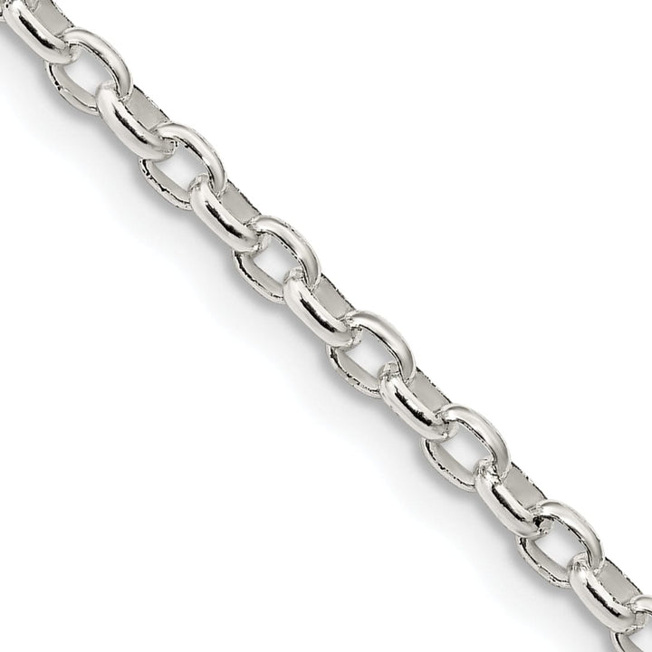 Lovely Rita's Bracelets Silver Polished 2.75-mm Oval Rolo Necklace