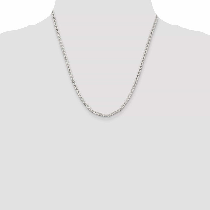 Lovely Rita's Bracelets Silver Polished 3.00-mm Flat Anchor Chain