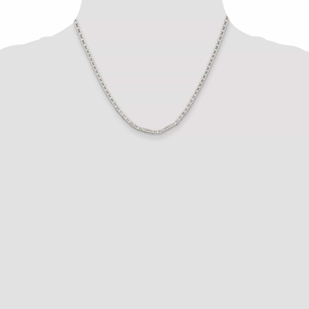 Lovely Rita's Bracelets Silver Polished 3.00-mm Flat Anchor Chain