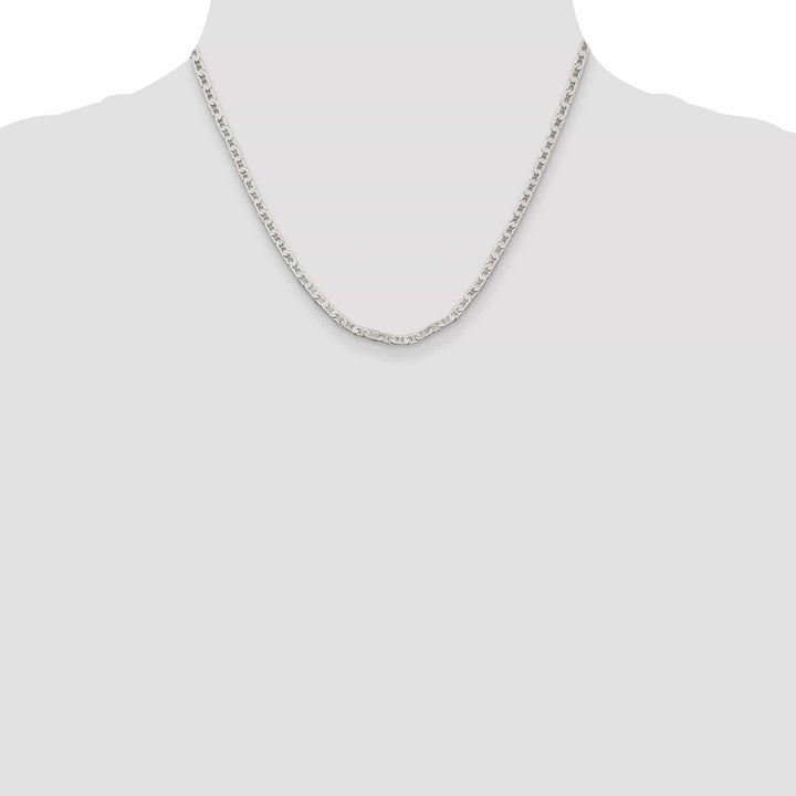 Lovely Rita's Bracelets Silver Polished 3.00-mm Flat Anchor Chain