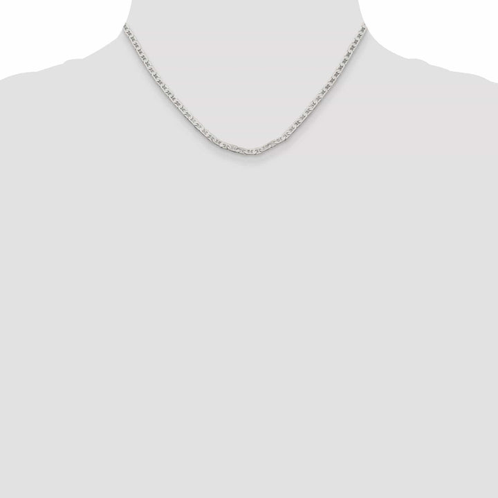 Lovely Rita's Bracelets Silver Polished 3.00-mm Flat Anchor Chain