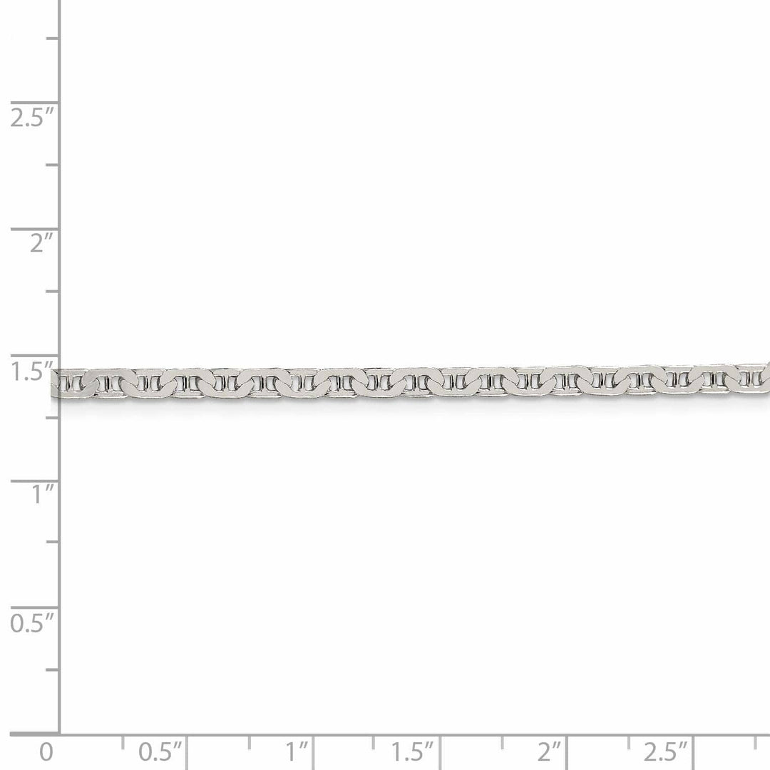 Lovely Rita's Bracelets Silver Polished 3.00-mm Flat Anchor Chain