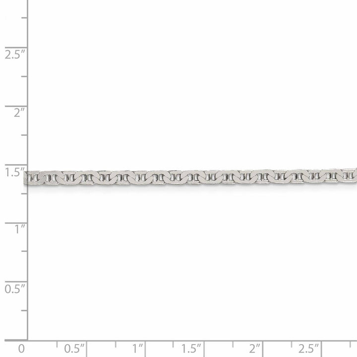 Lovely Rita's Bracelets Silver Polished 3.00-mm Flat Anchor Chain