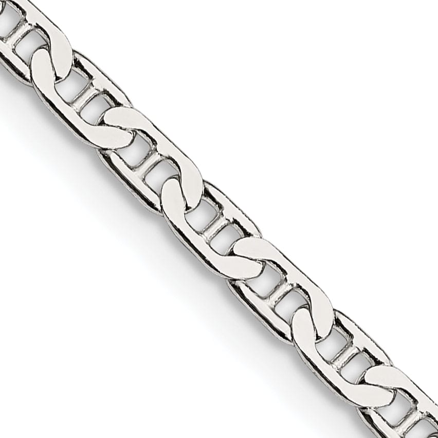 Lovely Rita's Bracelets Silver Polished 3.00-mm Flat Anchor Chain