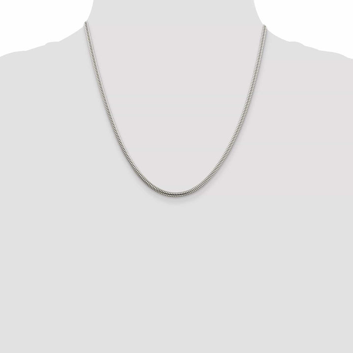 Lovely Rita's Bracelets Silver Polished 3.00-mm Round Snake Chain