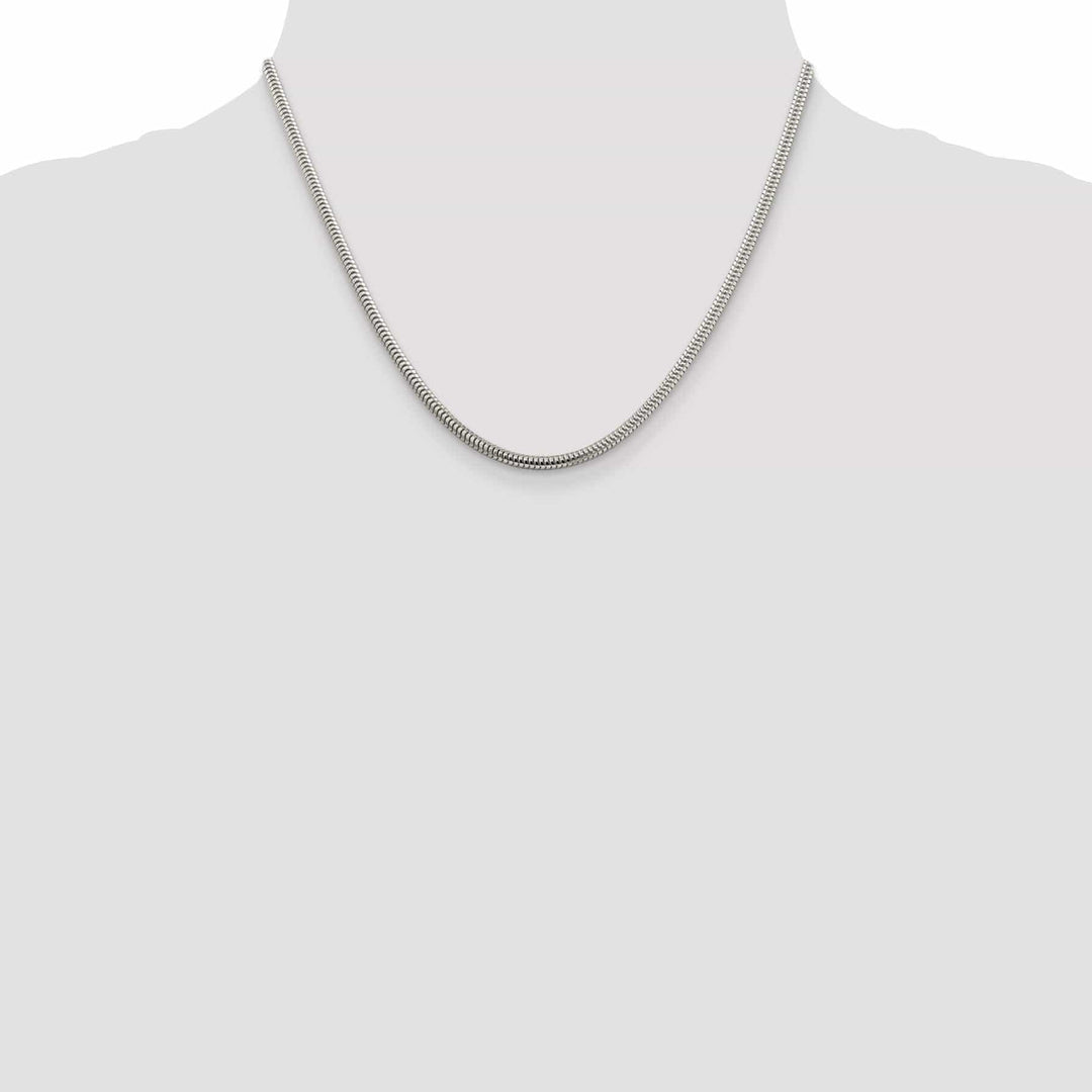 Lovely Rita's Bracelets Silver Polished 3.00-mm Round Snake Chain