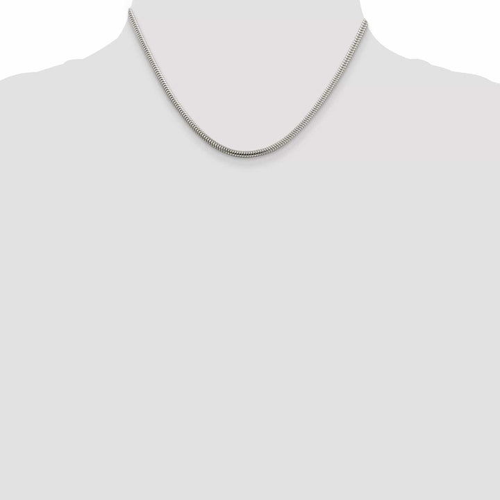 Lovely Rita's Bracelets Silver Polished 3.00-mm Round Snake Chain