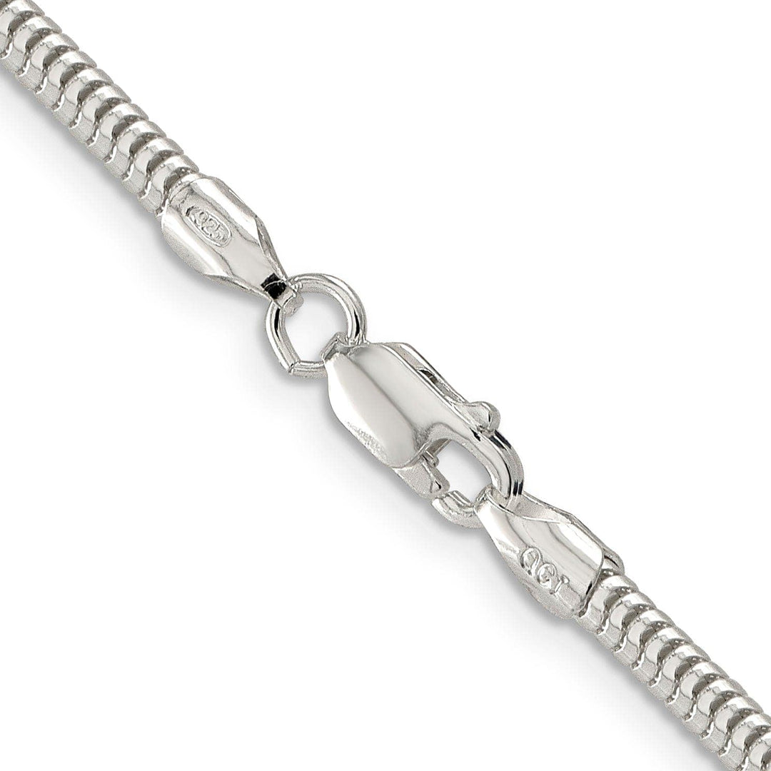 Lovely Rita's Bracelets Silver Polished 3.00-mm Round Snake Chain
