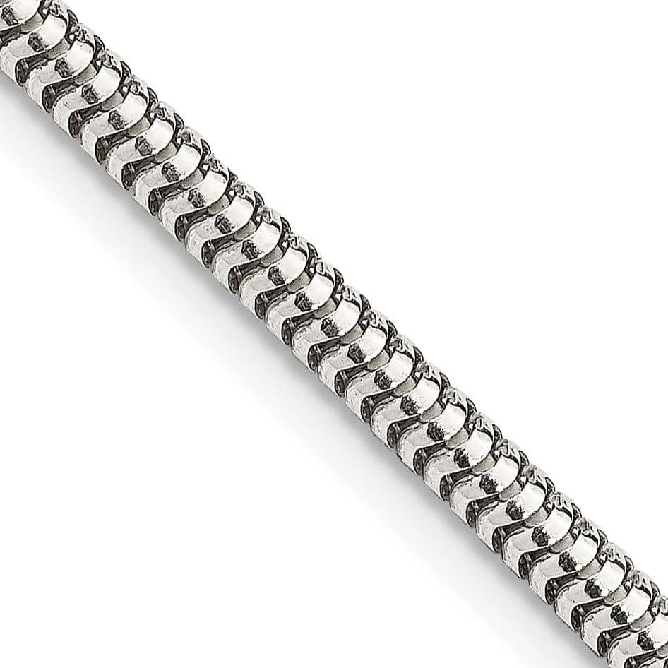 Lovely Rita's Bracelets Silver Polished 3.00-mm Round Snake Chain