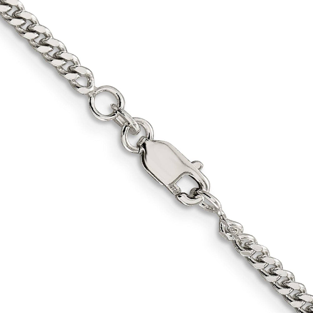 Lovely Rita's Bracelets Silver Polished 3.00-mm Solid Curb Link Chain