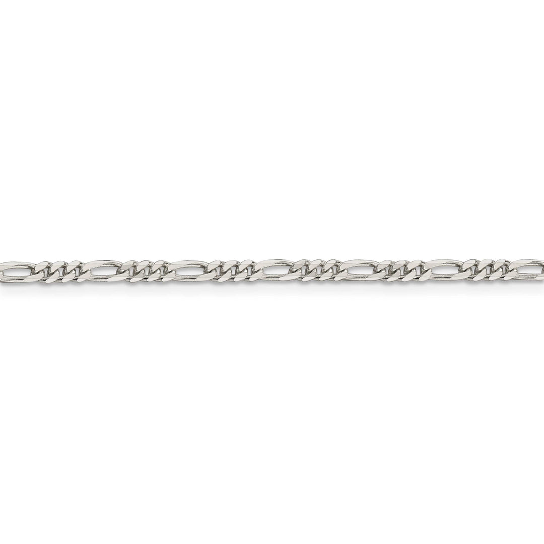 Lovely Rita's Bracelets Silver Polished 3.00-mm Solid Figaro Chain