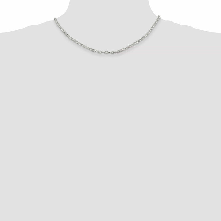 Lovely Rita's Bracelets Silver Polished 3.50-mm Fancy Rolo Chain