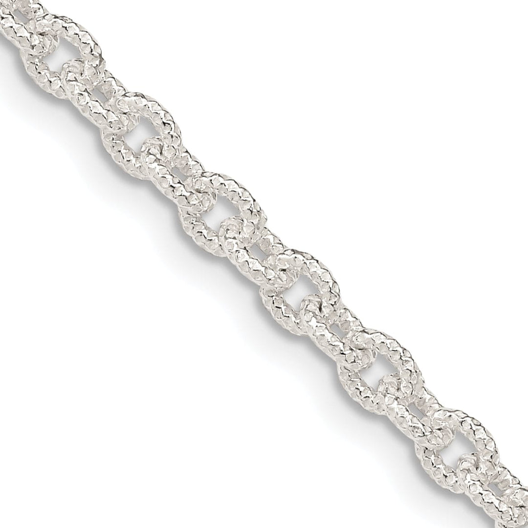 Lovely Rita's Bracelets Silver Polished 3.50-mm Fancy Rolo Chain