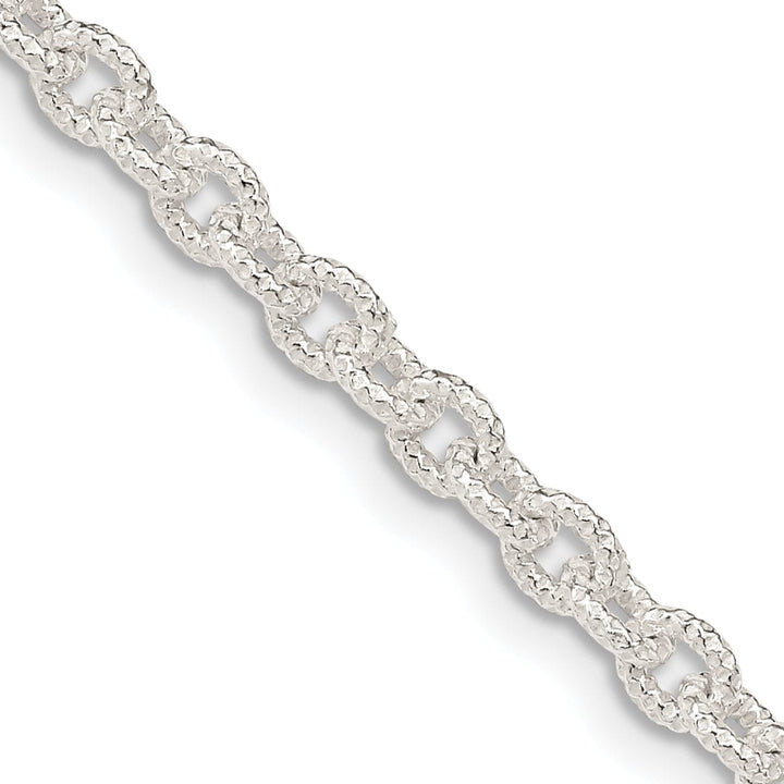 Lovely Rita's Bracelets Silver Polished 3.50-mm Fancy Rolo Chain