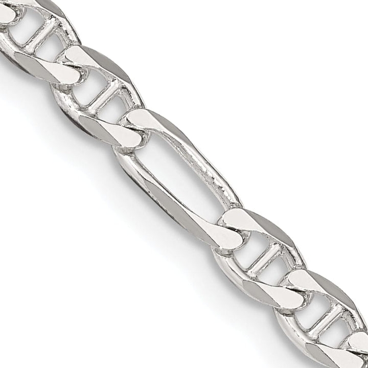 Lovely Rita's Bracelets Silver Polished 3.75-mm Figaro Anchor Chain