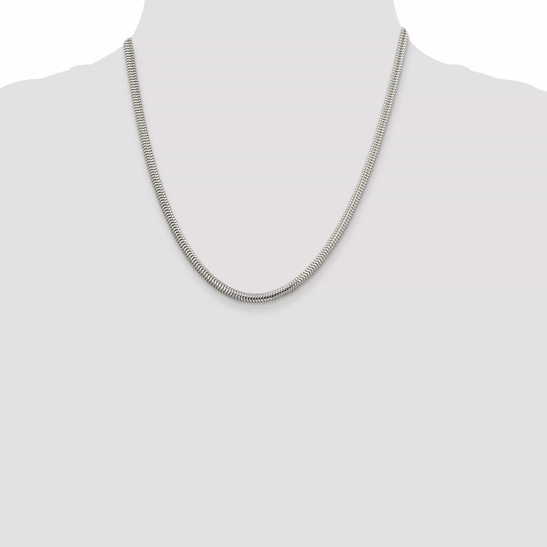 Lovely Rita's Bracelets Silver Polished 4.00-mm Round Snake Chain